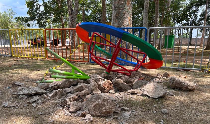 Parque Circuito tem danos e pichações após revitalização