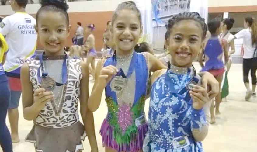 Alunas do projeto de ginástica rítmica da Semed brilham em campeonatos estaduais e nacionais