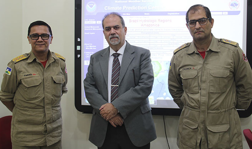 Presidente do TJRO visita comandante do Corpo de Bombeiros de Rondônia