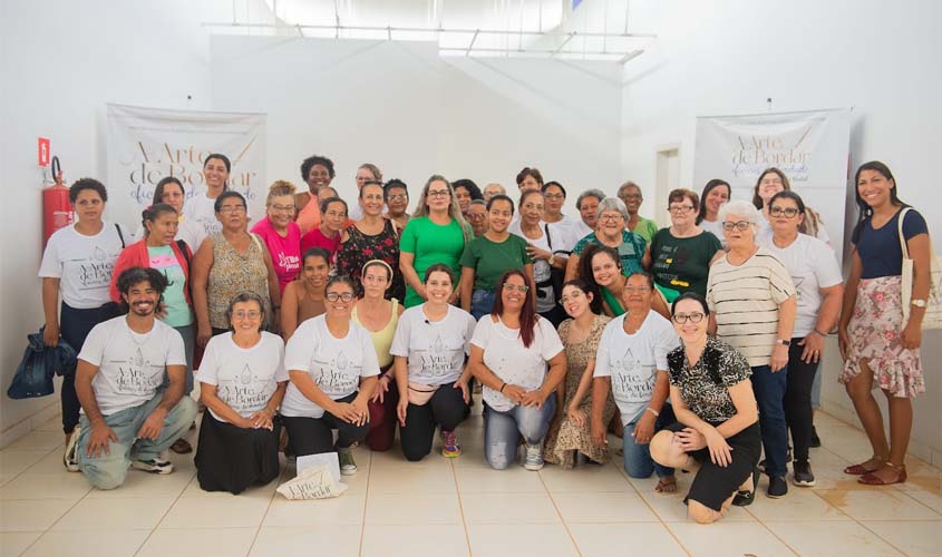 Curso gratuito de bordado abre inscrições para 100 mulheres