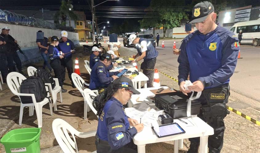 Ação conjunta intensifica fiscalização no trânsito de Porto Velho para combater 'rolezinhos'