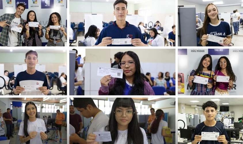 Rondônia lidera ranking de jovens eleitores de 16 e 17 anos no Brasil