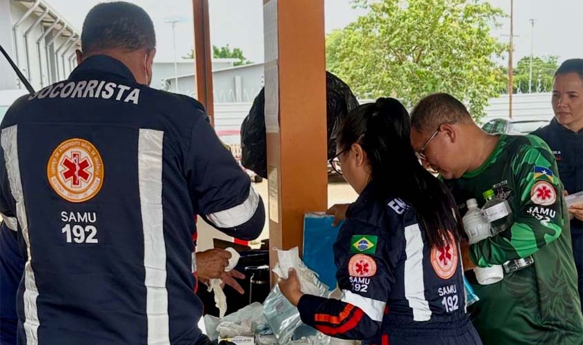 Samu capacita profissionais em biossegurança