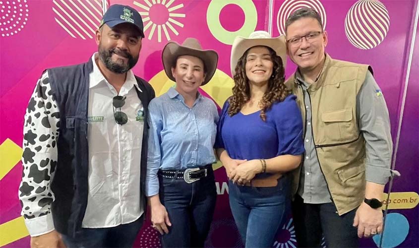 Jaqueline Cassol marca presença na Rondônia Rural Show e parabeniza o governador Marcos Rocha pelo sucesso do evento
