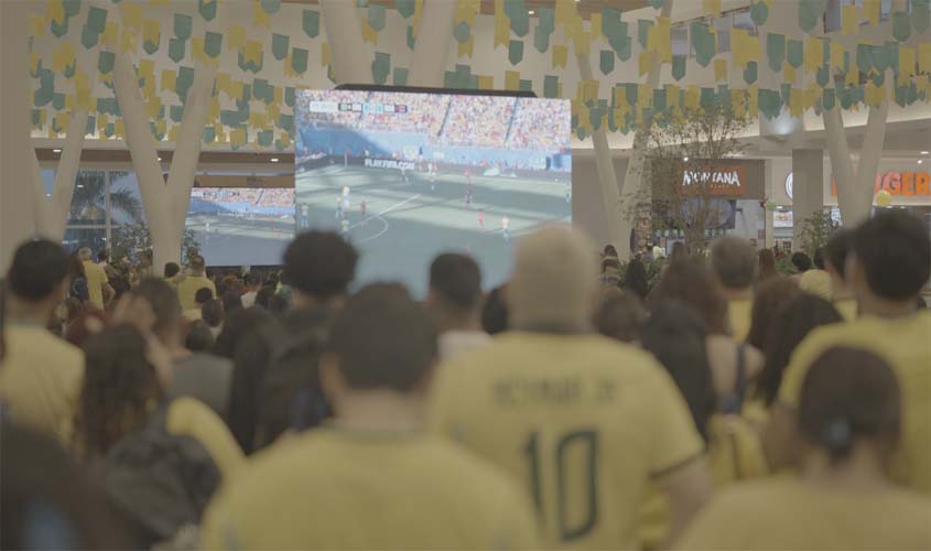 Porto Velho Shopping exibe jogos da Copa
