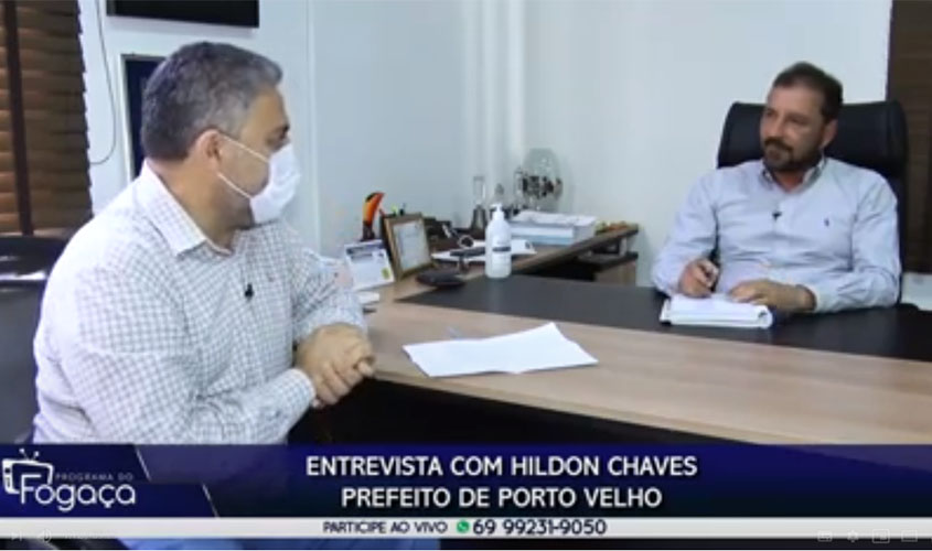 Entrevista EXCLUSIVA prefeito Hildon Chaves ao programa do FOGAÇA