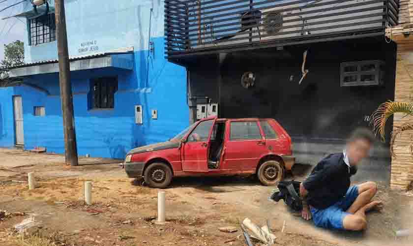 Polícia Militar prende homem em flagrante por furto de veículo em Porto Velho