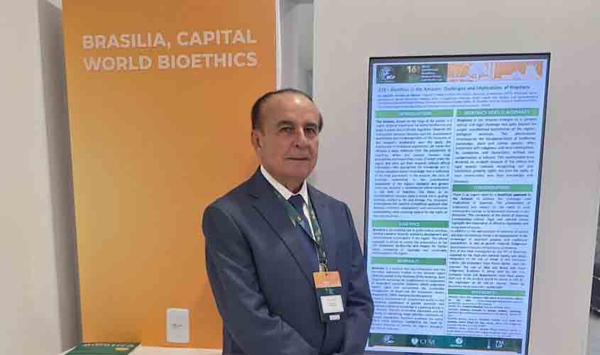 Dr. Aparício Carvalho Apresenta Trabalho Acadêmico na 16ª Conferência Mundial sobre Bioética, Ética Médica e Direito da Saúde em Brasília - DF