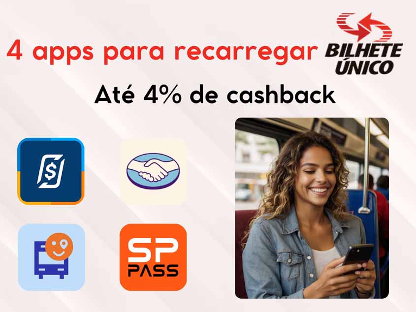 Os 4 melhores apps para fazer a recarga do Bilhete Único SP