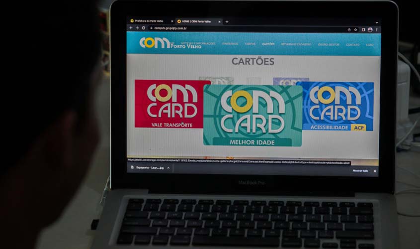 Cartão ComCard pode ser emitido e recarregado pela internet