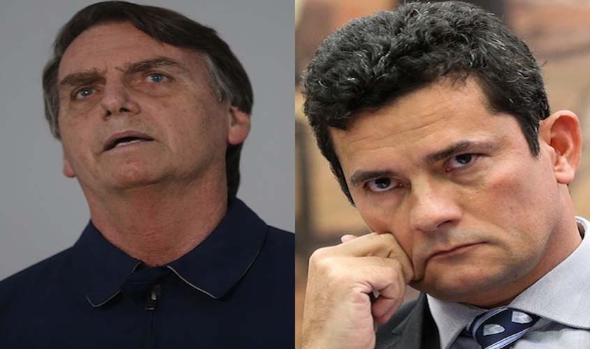 Bolsonaro diz que vai chamar Moro para Ministério da Justiça ou STF