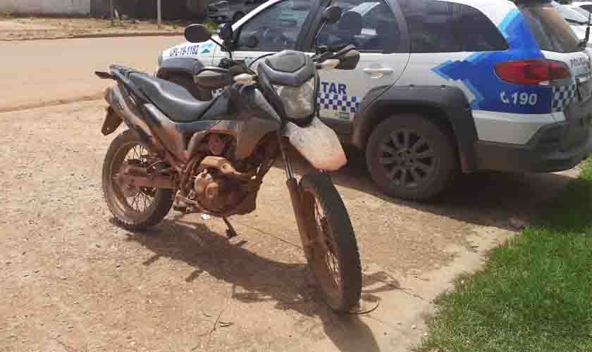 Polícia Militar recupera mais uma motocicleta em São Miguel do Guaporé