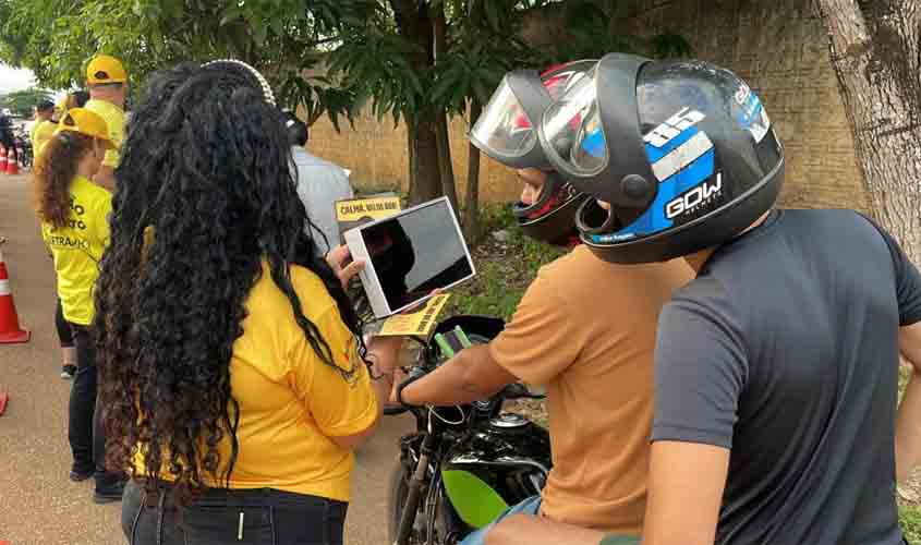 Ações para reduzir sinistros com motociclistas nas festas de fim de ano são promovidas pelo Detran-RO