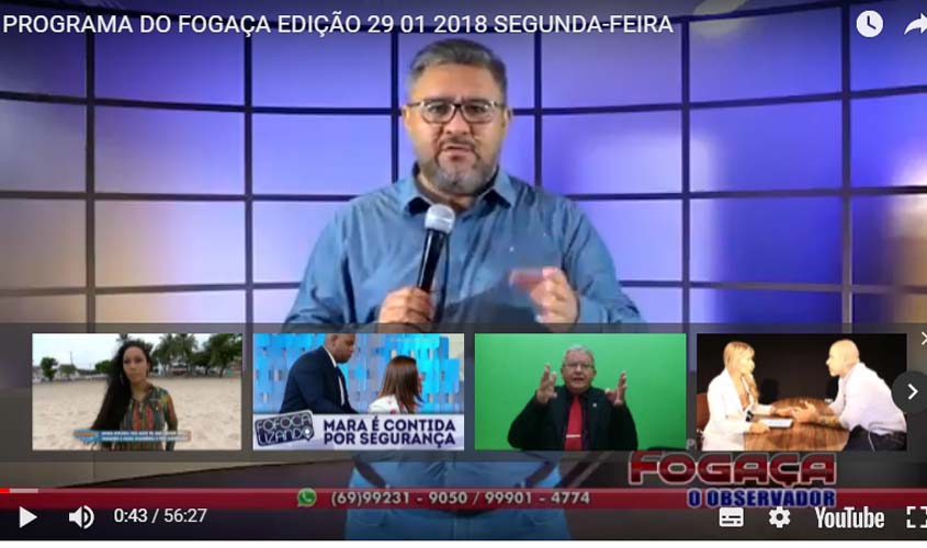 PROGRAMA DO FOGAÇA 