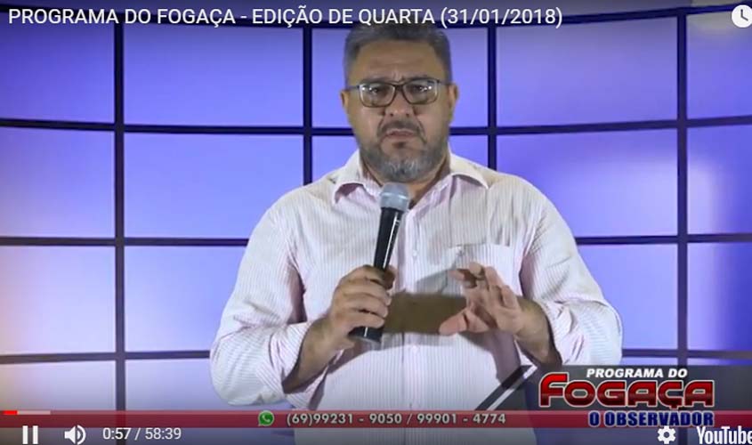 PROGRAMA DO FOGAÇA 