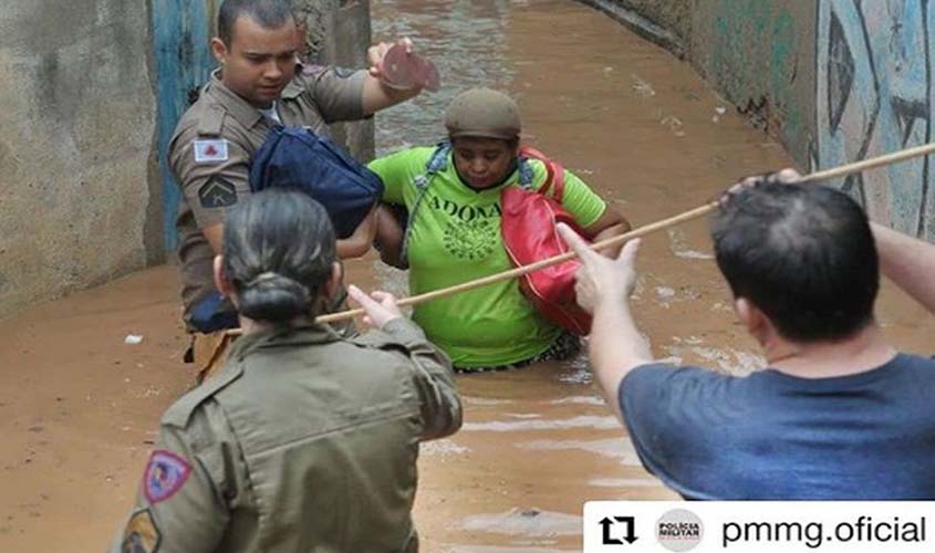 Número de atingidos pela chuva em Minas passa de 55,7 mil