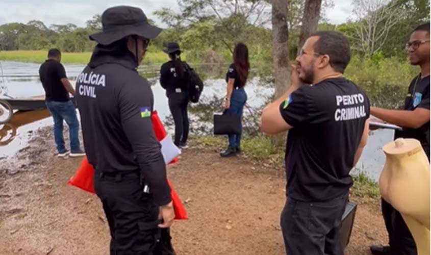 Polícia Civil e Politec simulam acidente fluvial em Guajará-Mirim
