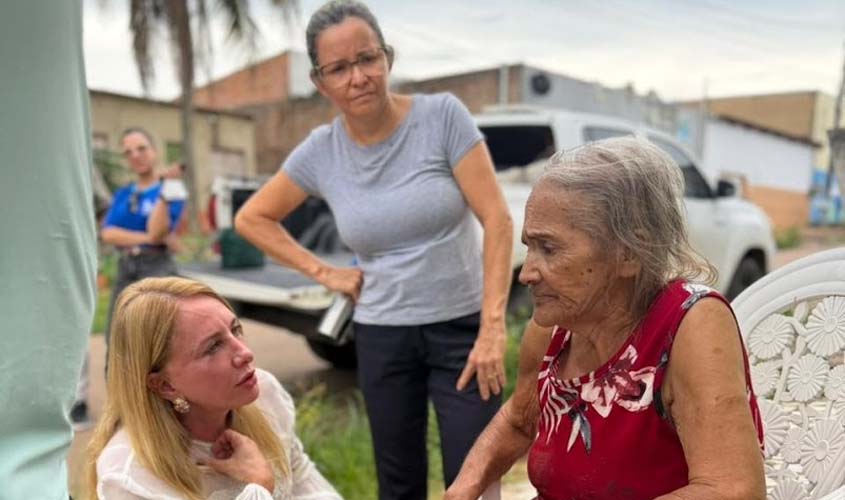 Ieda Chaves resgata idosa e 10 animais em Porto Velho
