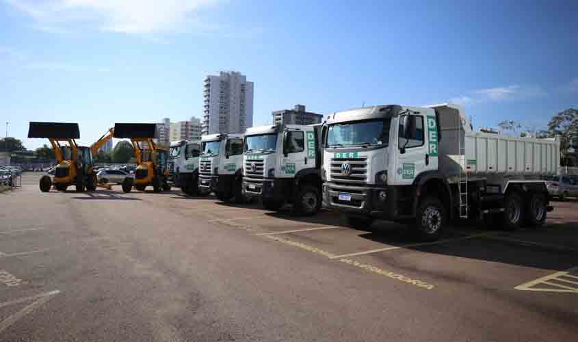 Novos equipamentos são entregues pelo Governo de Rondônia para reforçar serviços de infraestrutura