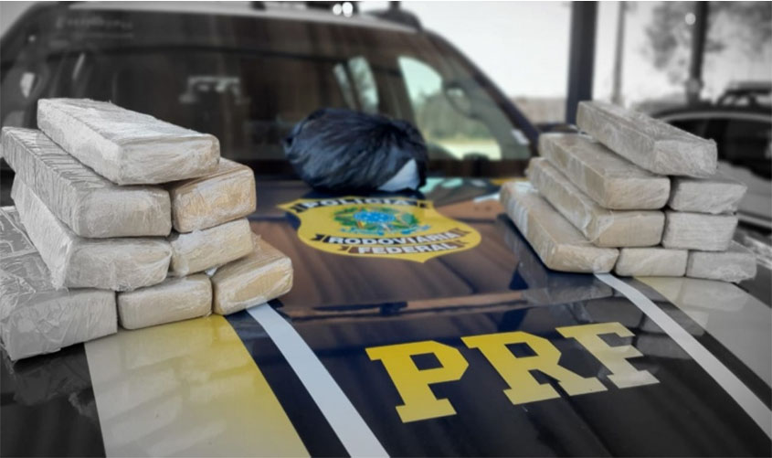 PRF encontra 16 kg de drogas em bagagem de passageira de ônibus em Porto Velho/RO