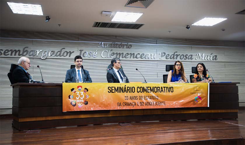 Evento alusivo aos 33 anos do Estatuto da Criança e do Adolescente no TJRO enaltece avanços e desafios para efetivação da legislação