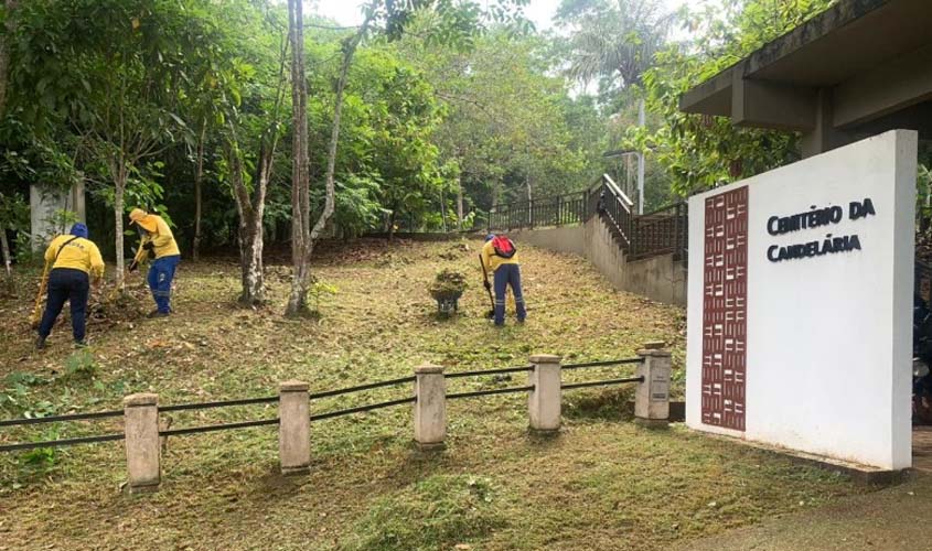 Prefeitura de Porto Velho segue com limpeza nos cemitérios para o Dia de Finados