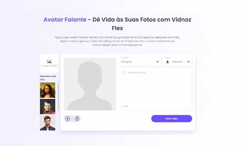 avatar falante vidnoz ai