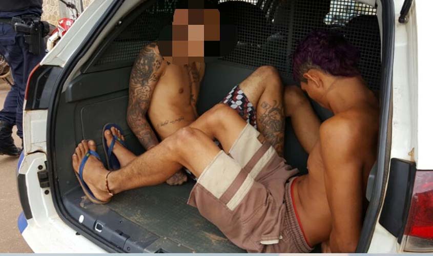 Dupla é detida após realizar roubo em residência na Zona Sul