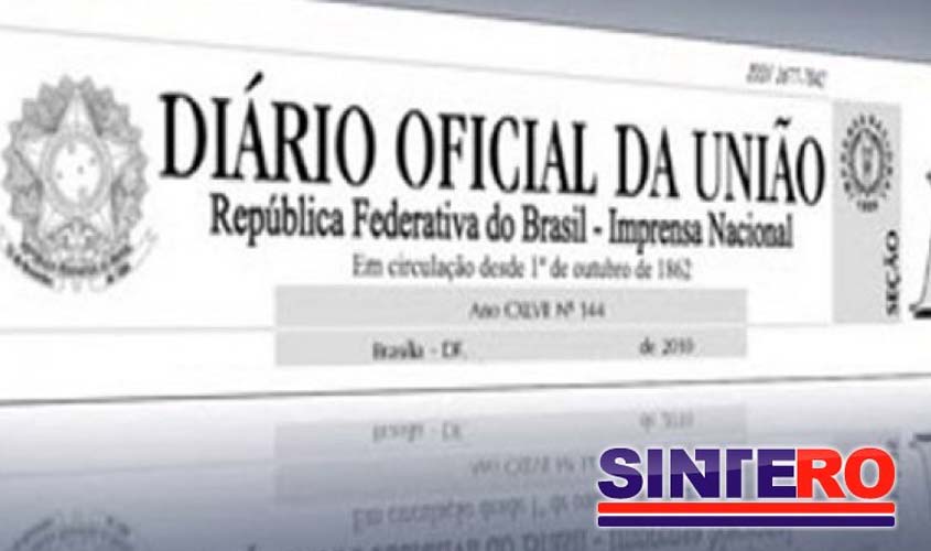 TRANSPOSIÇÃO - Nova lista de servidores divulgada no Diário Oficial da União