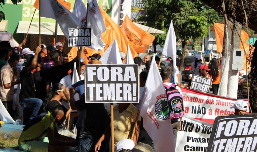 SINDSEF e mais de 30 entidades vão às ruas para o Fora Temer e contra as reformas