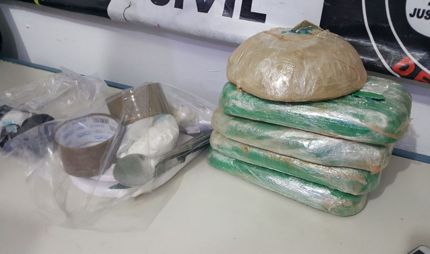 DENARC prende narcotraficante boliviano com 5 quilos de cocaína na capital